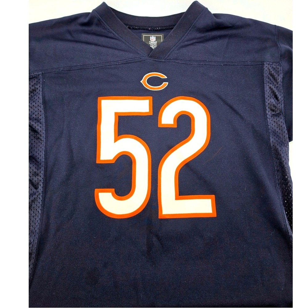 NFL Team Apparel Chicago Bears Khalil Mack 52 Jersey Youth Large Navy Blue